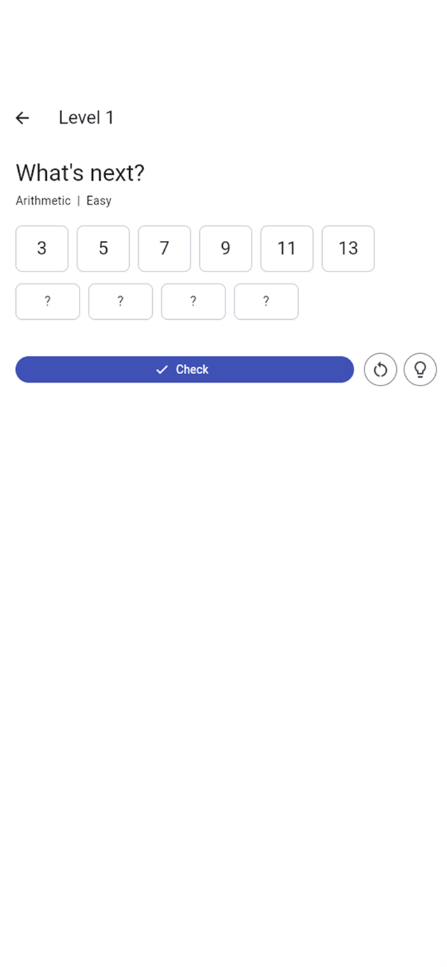 Numdle daily number-sequence puzzle screen
